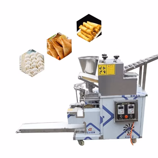Automatische kleine Curry-Knödel-Maschine aus Edelstahl, Frühlingsrollen-Samosa-Gebäckmaschine, Fleischpasteten-Herstellungsmaschine