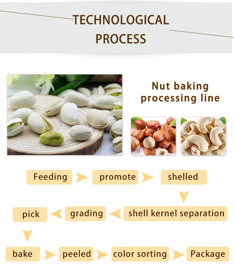 TCA High Quality Popular Roasted Salted Macadamia Nuts Opening Machine Pistachio Processing and Packaging Line (200 kg/h)