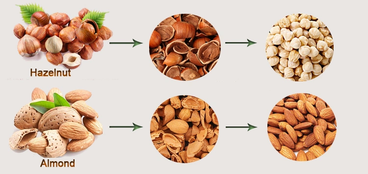 Industrial Cashew Ginkgo Cedar Nuts Shelling Machine