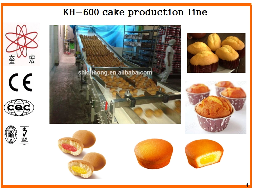 Kh High Quality Cake Production Line for Cup Cake Machines