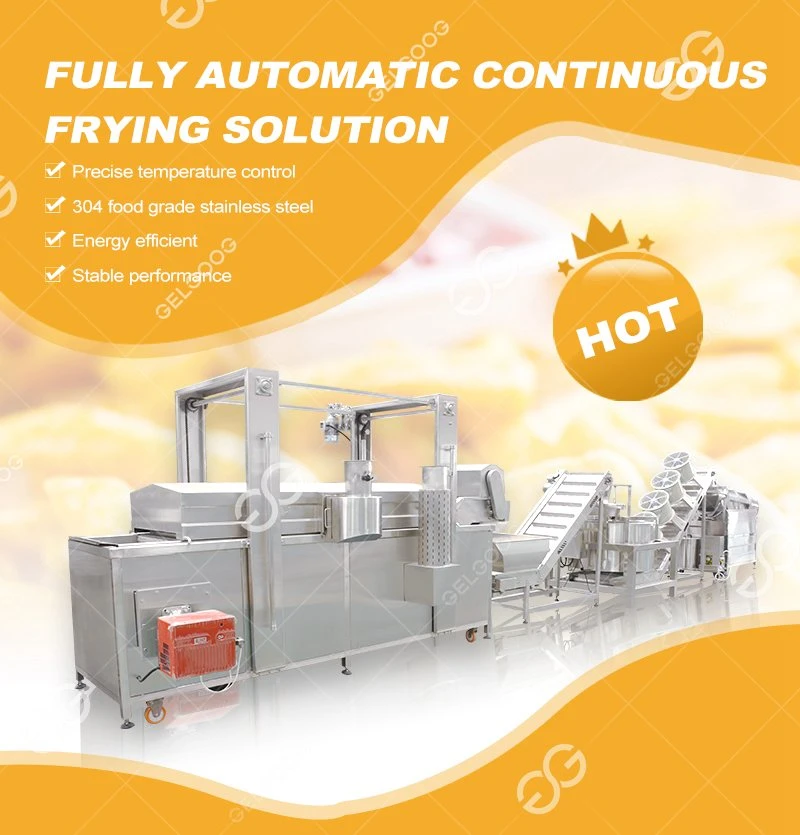 Automatic Snacks Continuous Fried Pea Nuts Fryers Line Peanut Frying Machine