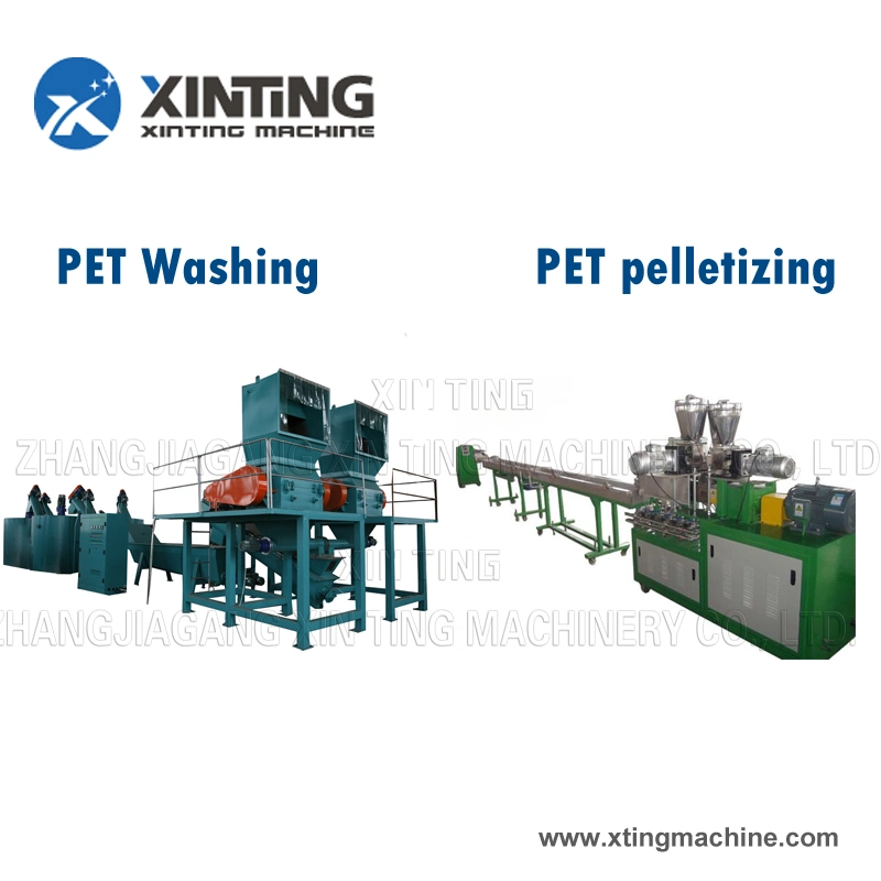 Pet Plastic Bottle Crushing Cleaning Drying Dewatering Machine Recycle Line