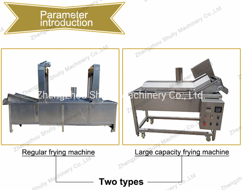 Conveyor Type Samosa Chips Nuts Oil Frying Machine for Small Shop