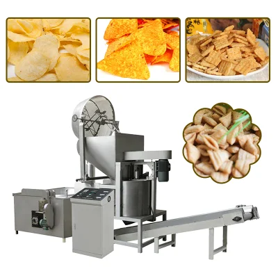 Automatische Batch-Frittiermaschine Batch-Frittieren von Erdnüssen/Bohnen/Nüssen/Snacks Automatische Batch-Frittiermaschine zum Verkauf