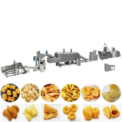 Gebratene Bugles-Chips, Produktionslinie für gebratene, gepuffte Snacks, Maschine für gebratene Bugles-Chips, Snack-Food